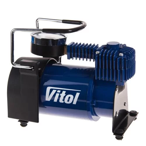 компрессор Vitol  10атм/ 37л/14А/1м шланг/прикур/сумка
