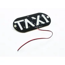 табличка ТАКСІ діодна біла на присосках