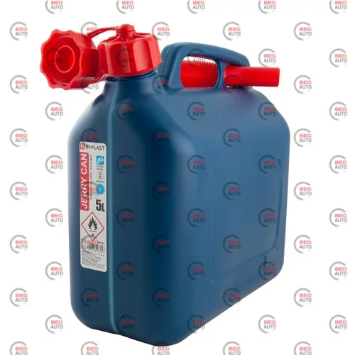 каністра пластикова вертикальна з лійкою  5л  Bi-Plast