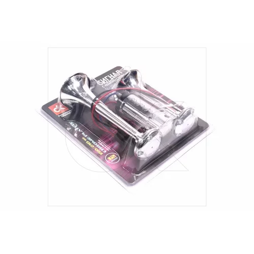 сигнал возд. 2-дудки 12V  150/210мм с компр. Dk