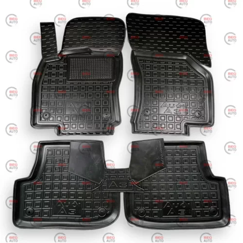 килимки салону Audi А3 2012-2020  борт 2,5см, з перемичкою