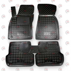 коврики салона Audi A4 (B6/B7) 2000-2008  борт 2,5см, с перемычкой