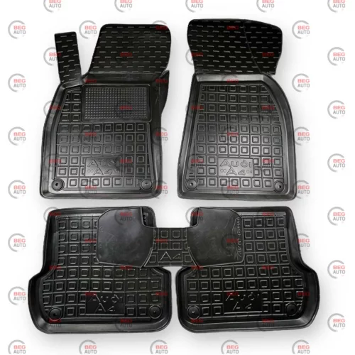 килимки салону Audi A4 (B6/B7) 2000-2008  борт 2,5 см, з перемичкою