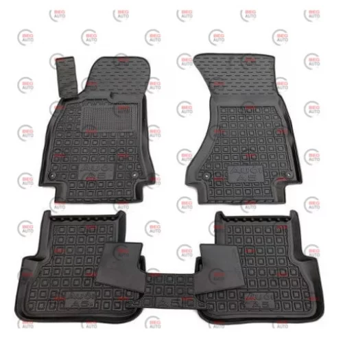 килимки салону Audi A5 (В8) Sportback 2009-2011  борт 2,5 см, з перемичкою