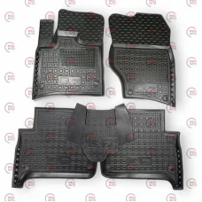 килимки салону Audi Q7 2005-2015  борт 2,5 см, з перемичкою