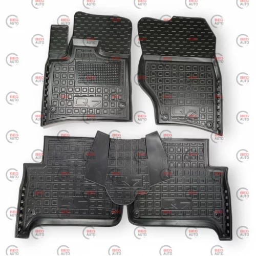 килимки салону Audi Q7 2005-2015  борт 2,5 см, з перемичкою