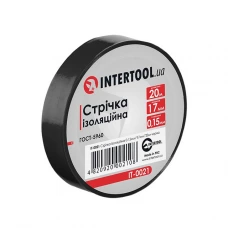 ізоляційна стрічка 20м х 17мм х 0,15мм чорна Intertool