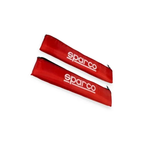 чохол ременя безпеки (2шт) 325мм, Sparco червоний