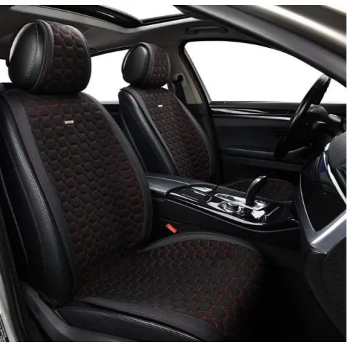 накидки на сидіння Beltex  MONTE CARLO  (передні) стільники чорно-червоні