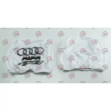 чехлы на подголовники белые (2 шт)  AUDI