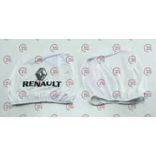 чохли на підголівники білі (2 шт)  RENAULT