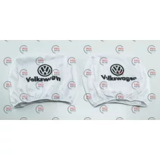 чехлы на подголовники белые (2 шт)  VW