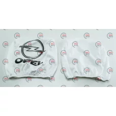 чехлы на подголовники белые (2 шт)  OPEL