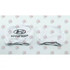 чехлы на подголовники белые (2 шт)  HYUNDAI
