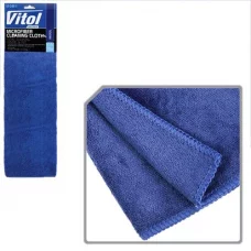 салфетка микрофибра универсальная (40х40) синяя, 400 г/м?  Vitol