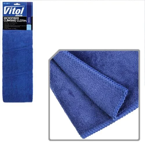 салфетка микрофибра универсальная (40х40) синяя, 400 г/м?  Vitol