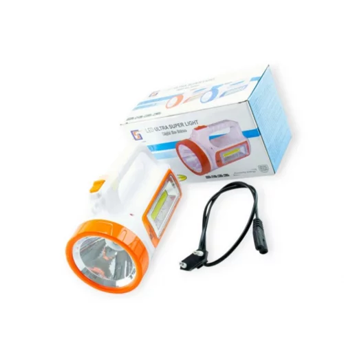 ліхтар діодний 1 super LED+15 SMD LED 220В, АКБ, 2 режими