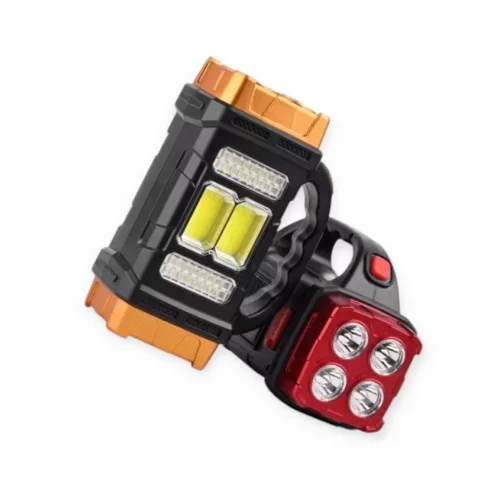 фонарик бытовой  40 LED + COB, USB, АКБ 1500 мАч, солнечная бат.
