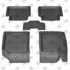 коврики салона Daewoo Lanos, Aveo, Lacetti, Forza  борт 4см, с перемычкой Дубно