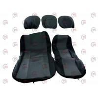 чехлы салона универс. 2+1 передние Universal B Coper, Bus черные ткань
