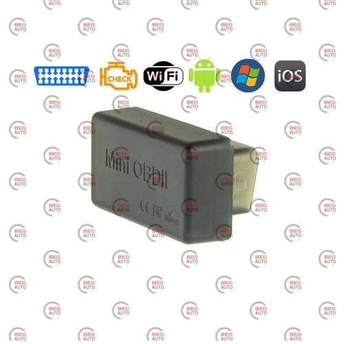 адаптер-сканер диагностический OBDII -  WI-FI  ELM327 mini  рекоменд. программа Car Scanner