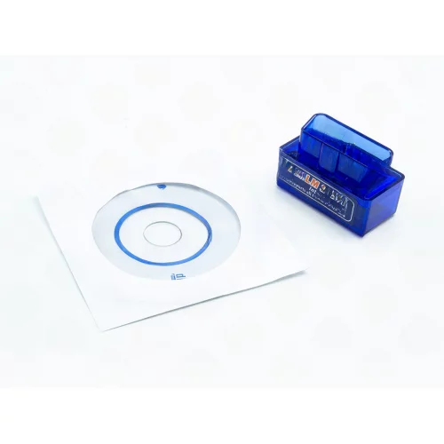 адаптер-сканер диагностический OBDII - BLUETOOTH  ELM327 с диском