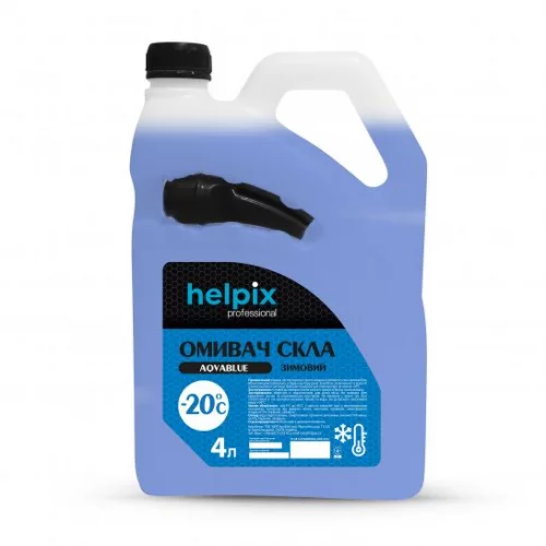 Омивач скла -20 Helpix (з лійкою) aquablue  4л (упак. 3 шт)