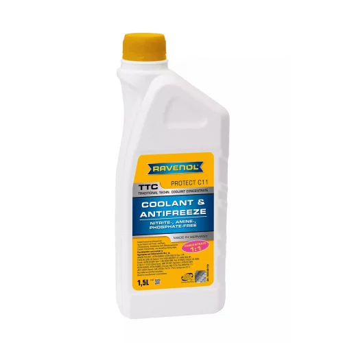 антифриз желтый   1,5л (Ravenol) C11 концентрат TTC (1:1 -37°C) VAG TL 774-C