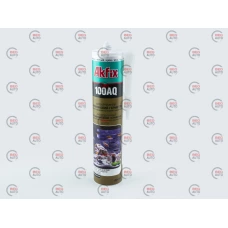 герметик  силиконовый санитарный аквариумный Akfix 100AQ 280мл (черный)