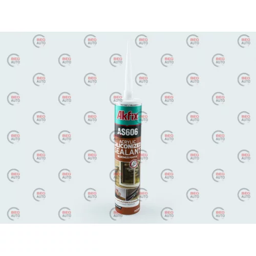 герметик  акриловый силиконизированный Akfix АS606 310мл (белый)