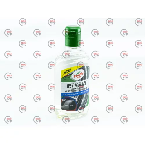 очищувач відновлювач резини та пластика Turtle Wax Wet-n-Black (300мл) гель