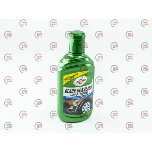 очищувач відновлювач резини та пластика Turtle Wax Black Flash (300мл) гель