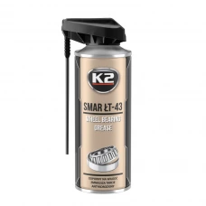 мастило літієве аерозоль K2 Smar LT-43 Whell Bearing Grease 400мл для підшипників