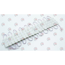 Модуль светодиодный 12V Белый  3 SMD 3030 3W Линза (20шт)