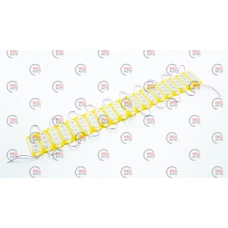 Модуль светодиодный 12V Желтый  3 SMD 2835 0.6W 3D (20шт)