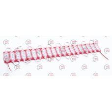 Модуль светодиодный 24V Красный  3 SMD 2835 0.6W 3D (20шт)