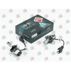 лампа LED H4 12V-24V  35W MICHI 5500K 5300L радиатор с вентилят.