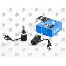 лампа LED H4 12V-24V  50W Mi7 6000K радиатор с вентилят.