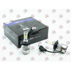 лампа LED H4 12V-24V  36W S2 6500K 8000L 360° радиатор с вентилят.