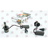 лампа LED H4 12V Type 40 v2 6000K 17500L радіатор з вентилятором+ обманка