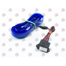 Гибкий холодный неон 5м синий 12V