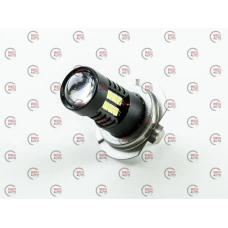 лампа світлодіодна H7 12V-24V 21 SMD 3030 з лінзою мультиполярна