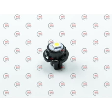 Лампа LED БЦ 12V W1,2W (W2x4,6d) T5 WHITE 1 SMD T6.5 з патроном 18*18mm