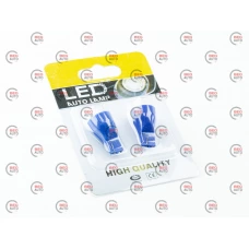 лампа LED БЦ 12V 16W W2,1x9,5d T15 BLUE  5-диодов