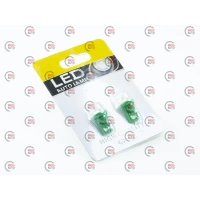 Лампа LED БЦ 12V W5W (W2,1x9,5d) T10 GREEN  4-діода