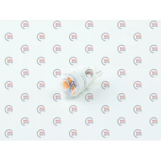 Лампа LED БЦ 12V W5W (W2,1x9,5d) T10 RED  3 SMD 2835 прозрачная линза