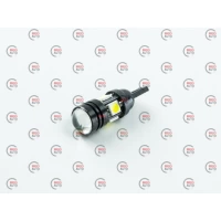 Лампа LED БЦ 12V W5W (W2,1x9,5d) T10 WHITE  4 SMD 5050 +1,5W линза