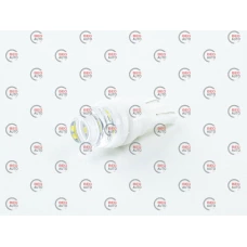 Лампа LED БЦ 12V W5W (W2,1x9,5d) T10 WHITE  3 SMD 2835 прозора лінза ceramic 3D