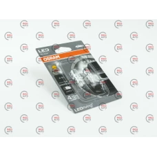 Лампа LED БЦ 12V W5W (W2,1x9,5d) T10 YELLOW  1W 2500K OSRAM