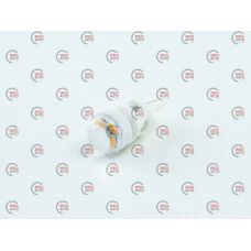 Лампа LED БЦ 12V W5W (W2,1x9,5d) T10 YELLOW  3 SMD 2835 прозрачная линза